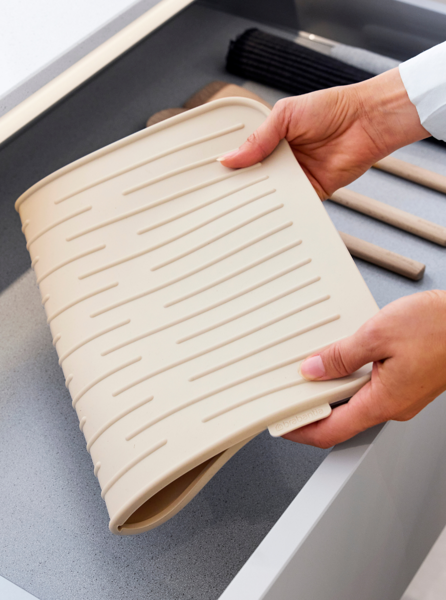 Tappetino Scolapiatti in Silicone SinkSide - Soft Beige