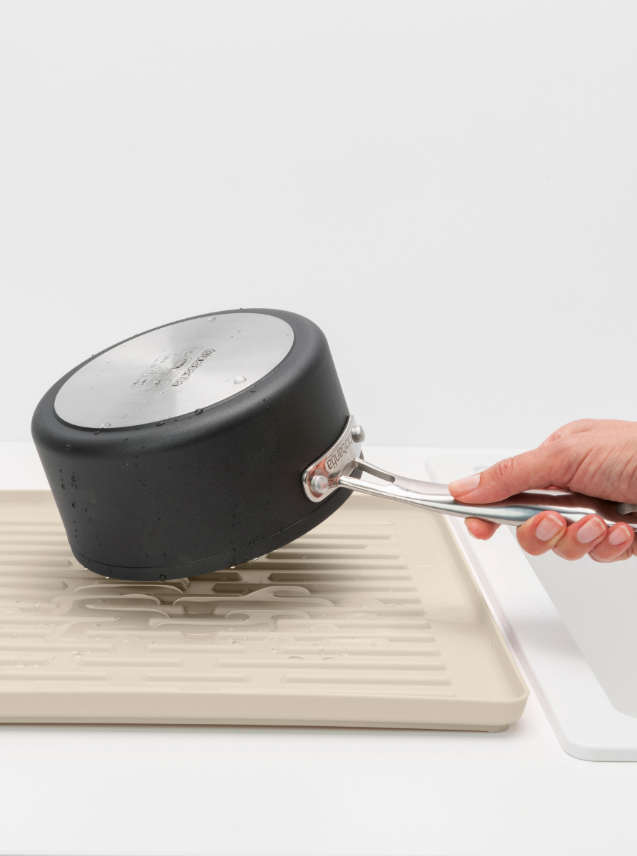 Inklapbaar afdruiprek SinkSide, Small - Soft Beige