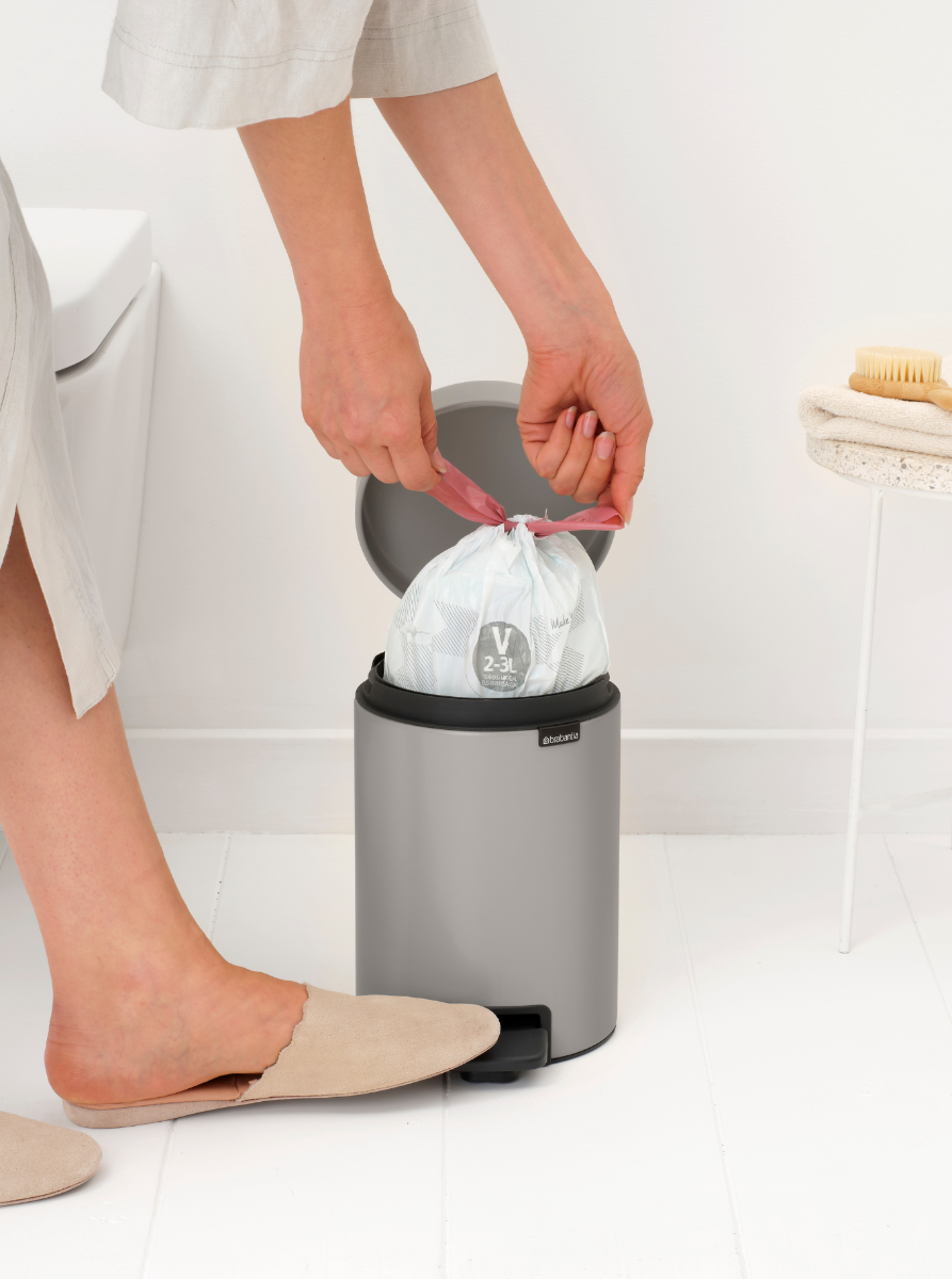 NewIcon Pedaalemmer 3 liter - Soft Grey