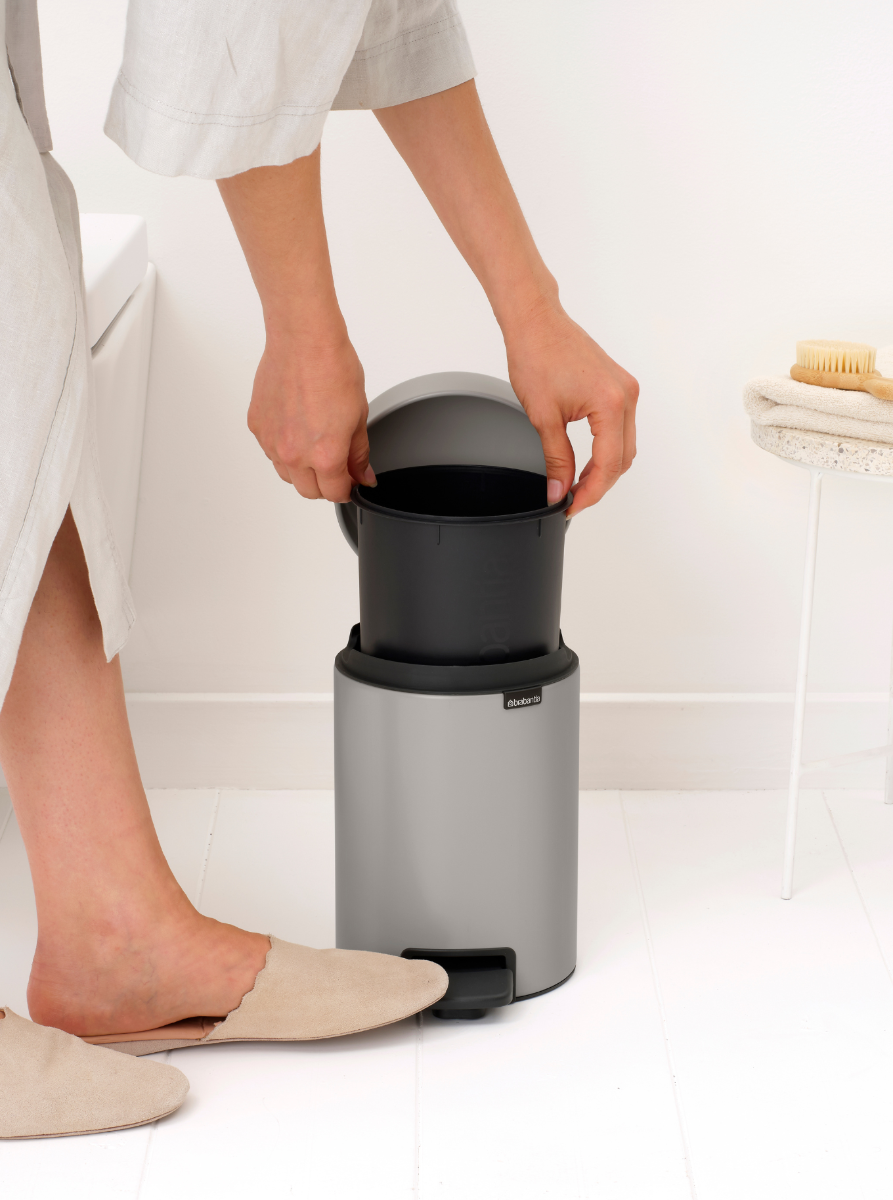 NewIcon Pedaalemmer 3 liter - Soft Grey