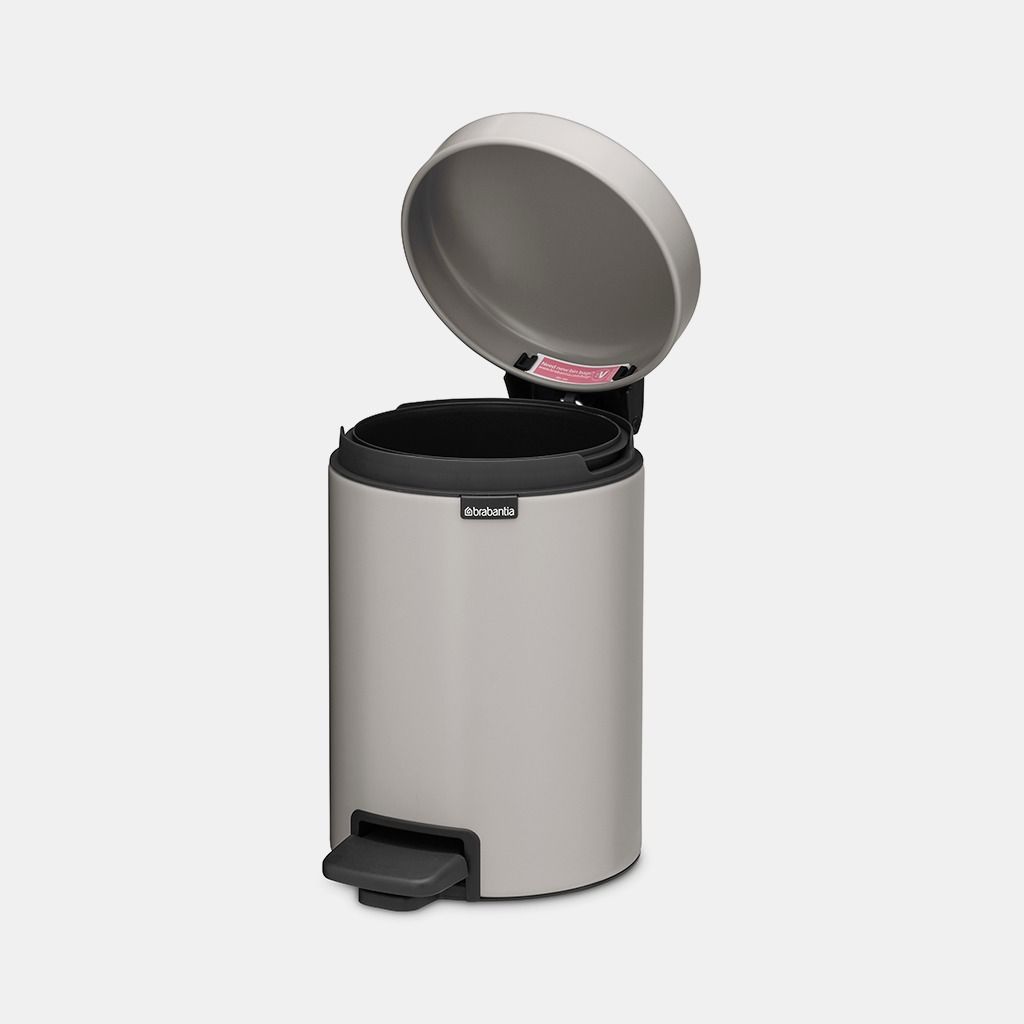 NewIcon Pedaalemmer 3 liter - Soft Grey