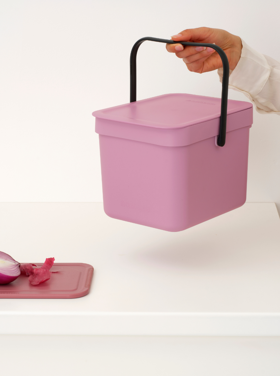 Sort & Go Waste Bin 6 litre - Lilac Pink