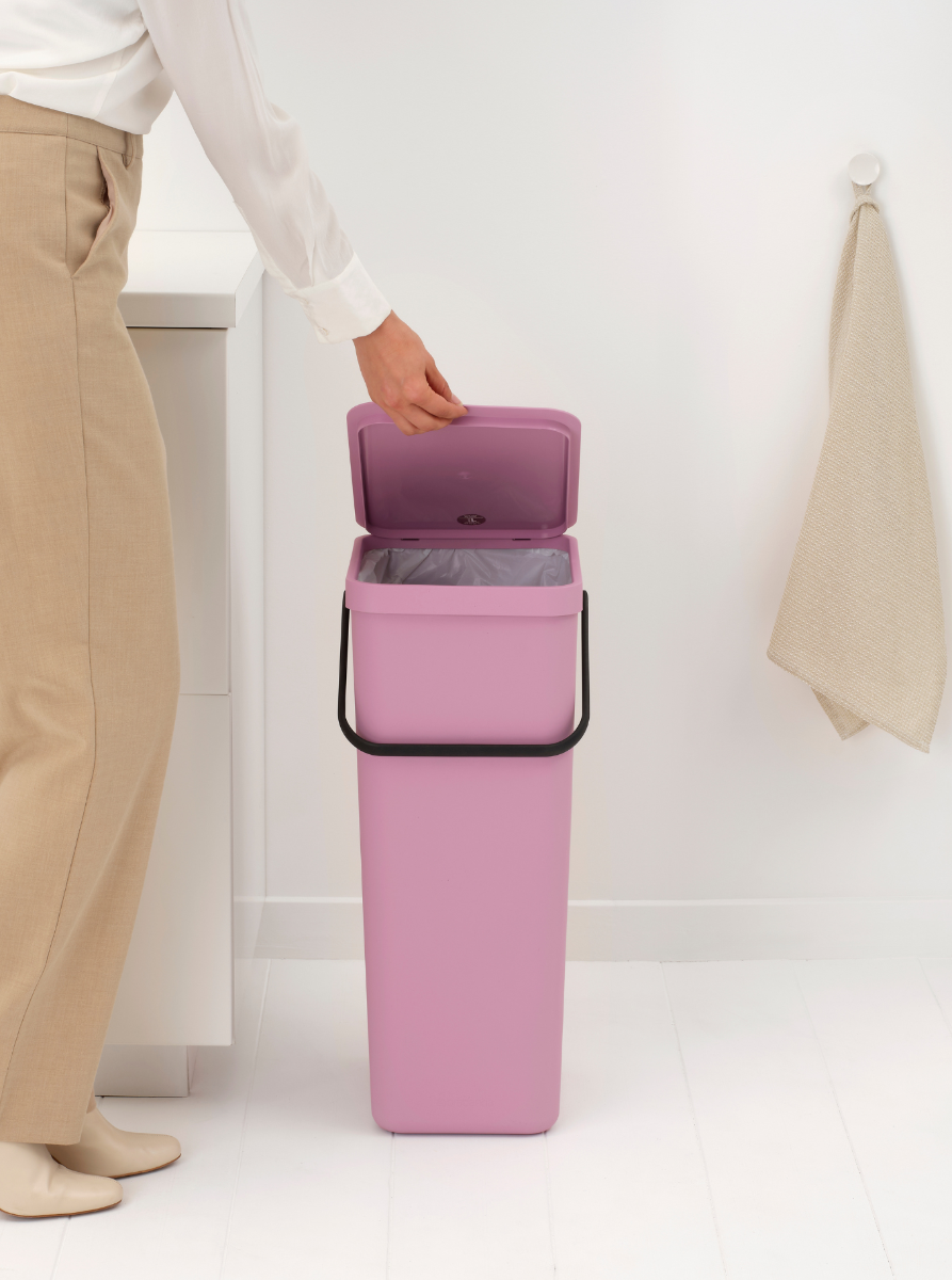 Sort & Go afvalemmer 40 liter - Lilac Pink