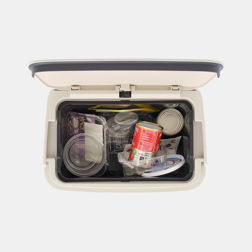 SortUp Recycle Bin Hi 20+25 litre - Soft Beige