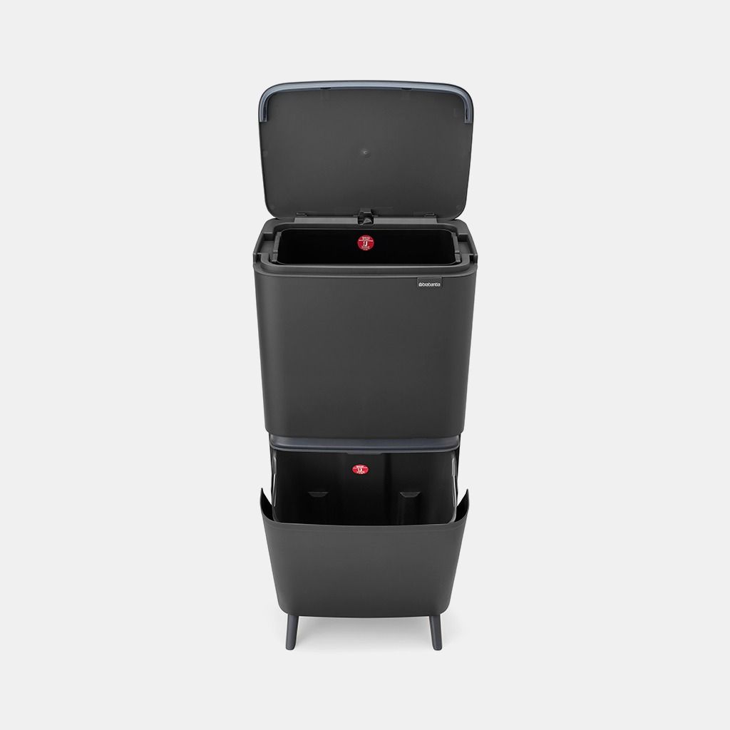 SortUp Abfalleimer Hi 10+10+25l - Dark Grey