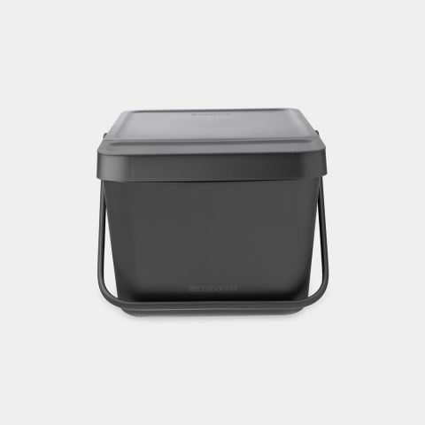 Sort & Go Stackable Waste Trash Can 5.3 gallon (20L) - Dark Gray