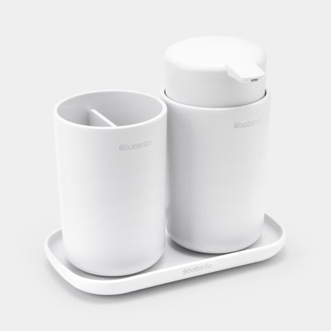 Badkameraccessoire-set ReNew, set van 3 - White