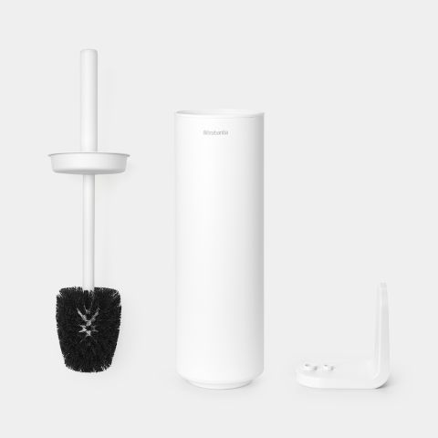 MindSet Toilet Brush and Holder Mineral Fresh White