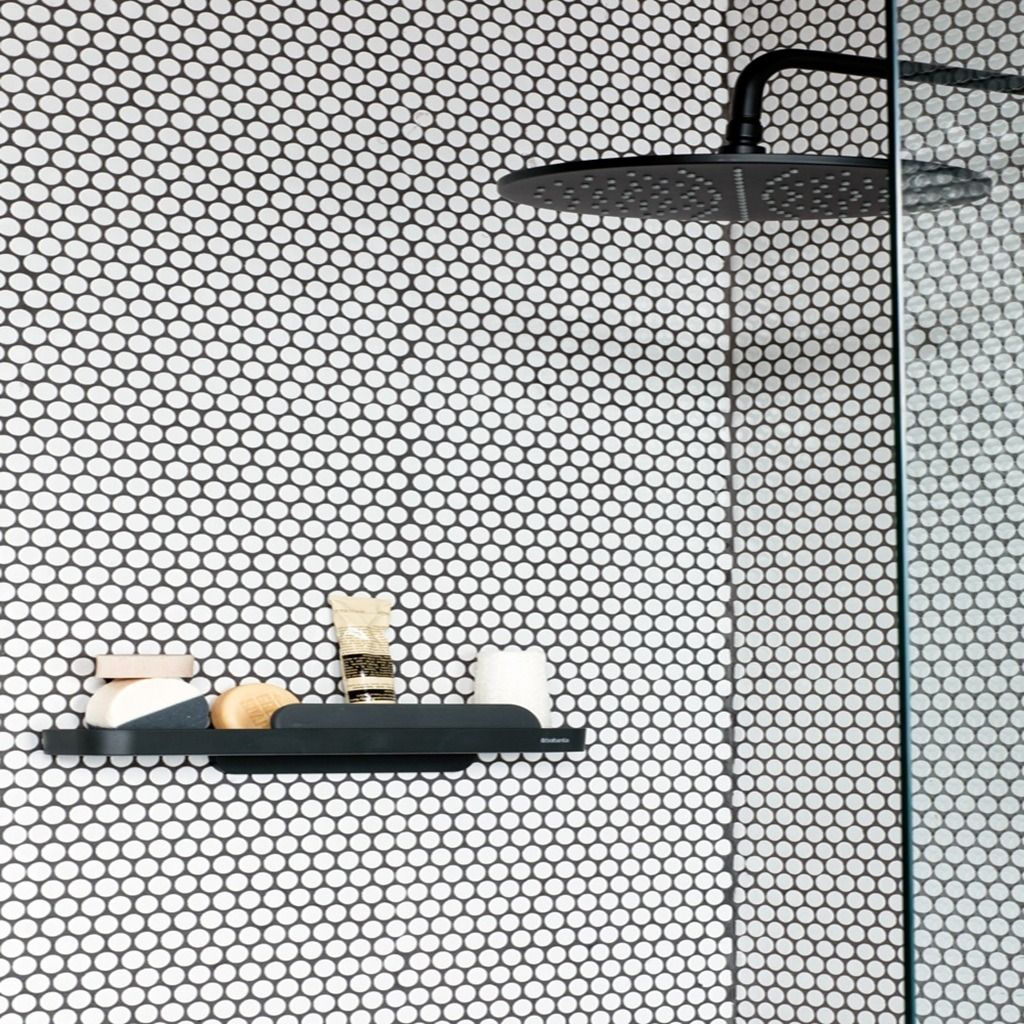 MindSet doucheplanchet met wisser Dark Grey