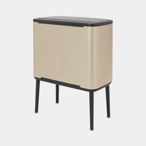 Bo Touch Bin 11 + 23 litre - Metallic Gold
