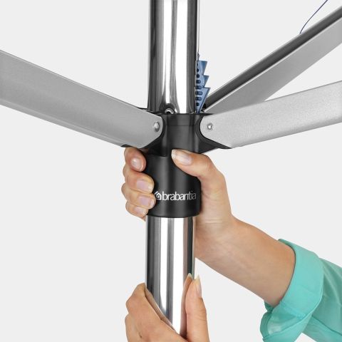 Rotary Dryer Topspinner 50 metre, with Concrete Tube, Ø 45 mm - Metallic Grey