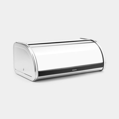 Roll Top Bread Box Brilliant Steel