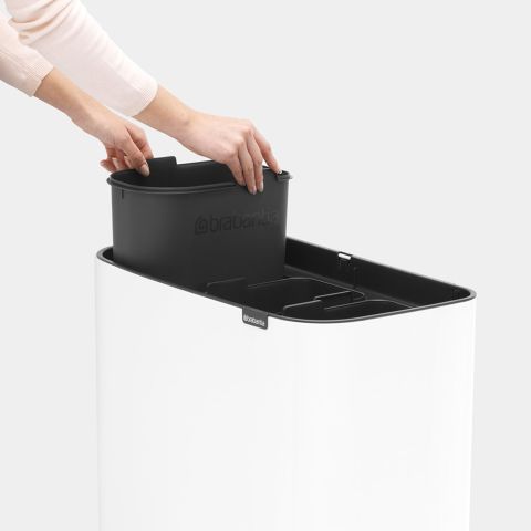 Bo Touch Bin 3 x 11 liter - White