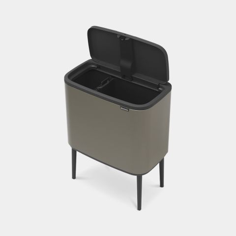 Bo Touch Bin 11 + 23 liter - Platinum