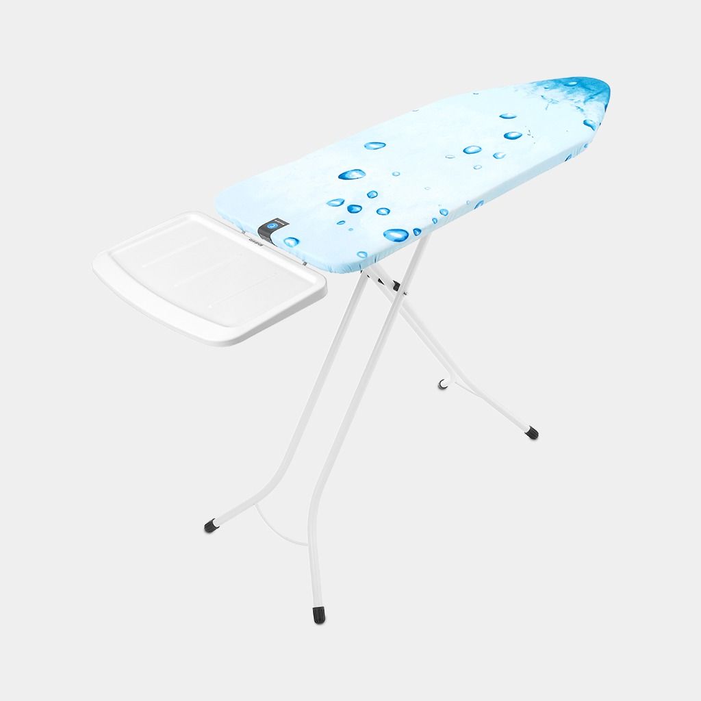 Table à repasser taille C 124 x 45 cm, pour centrale vapeur - Ice Water, Coton équitable