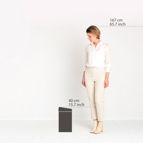 Touch Bin 10 litre - Brilliant Steel