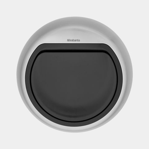 Lid Touch Bin 50 litre - Matt Steel