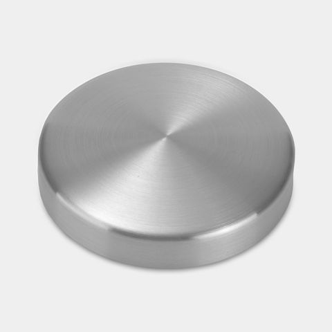 Lid Canister, Low Ø11cm - Matt Steel Fingerprint Proof