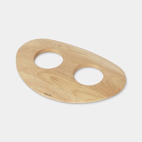 Laundry Trash Can Lid, 1.3 gallon (5L), Selector Wood