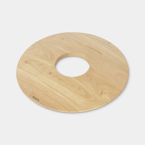 Laundry Bin Lid, 50L Ø38.3cm - Wood