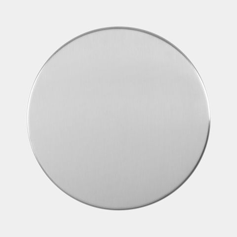 Deckel Treteimer 3 Liter, Ø17cm - Matt Steel Fingerprint Proof