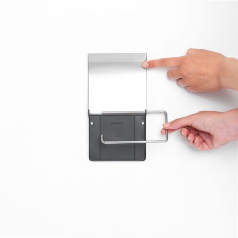 Toilet Roll Holder ReNew - Brilliant Steel