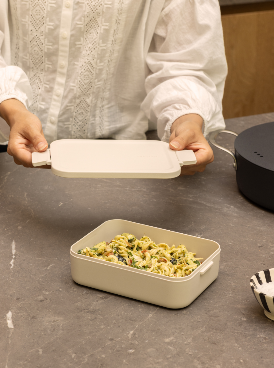 Make & Take Lunchbox Medium, kunststof - Soft Beige