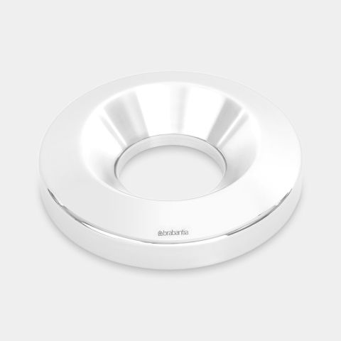 Lid Flame Guard Paper Bin 15 litre, Ø25cm - Brilliant Steel