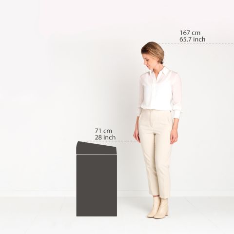 Touch Bin 60 liter - Mineral Infinite Grey