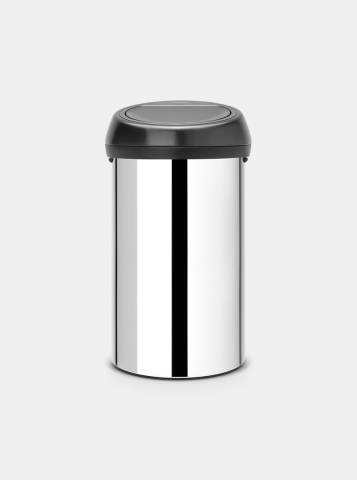 Touch Bin 60 litre - Brilliant Steel