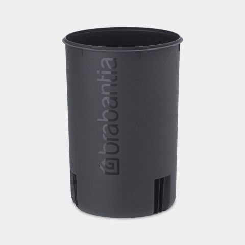 NewIcon Cubo interior de plástico 12 litros - Dark Grey