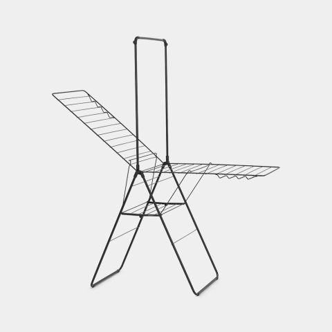 Séchoir HangOn 25 mètres avec portant à cintres - Matt Black
