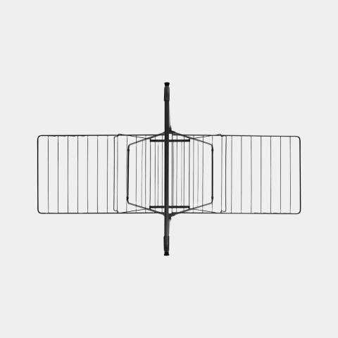Séchoir HangOn 25 mètres avec portant à cintres - Matt Black