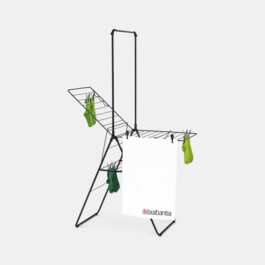 Séchoir HangOn 20 mètres avec portant à cintres - Matt Black