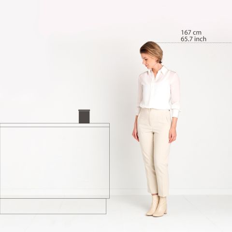 Récipient pour distributeur de capsules à café Matt Steel