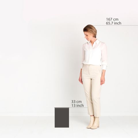 Waste Paper Bin 15 litre - Matt Black