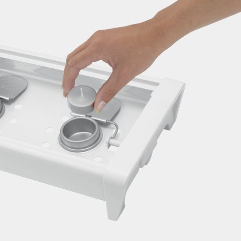 Schotelwarmer 2 kaarsjes - White