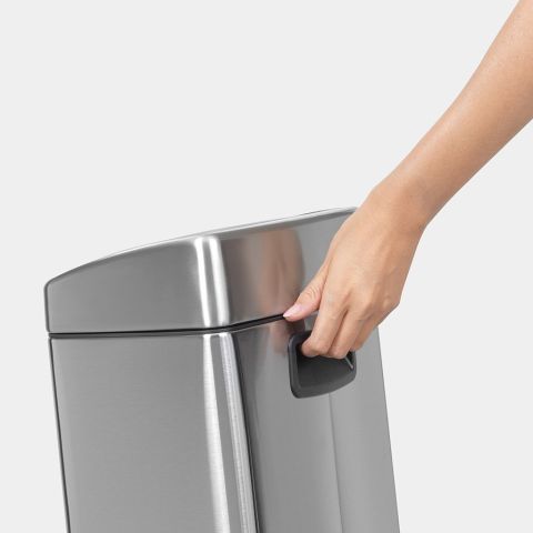 Touch Bin 10 litre - Matt Steel Fingerprint Proof
