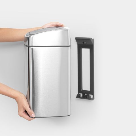 Touch Bin 10 litre - Matt Steel Fingerprint Proof