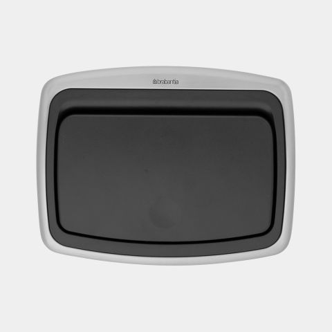 Lid Touch Bin 10 litre - Matt Steel Fingerprint Proof