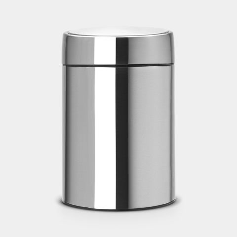 Slide Bin, 5 litre Matt Steel Fingerprint Proof