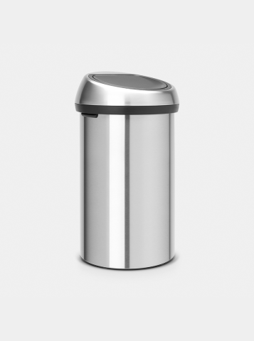 Touch Bin 60 liter - Matt Steel Fingerprint Proof