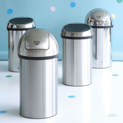 Touch Bin 60 litre - Brilliant Steel