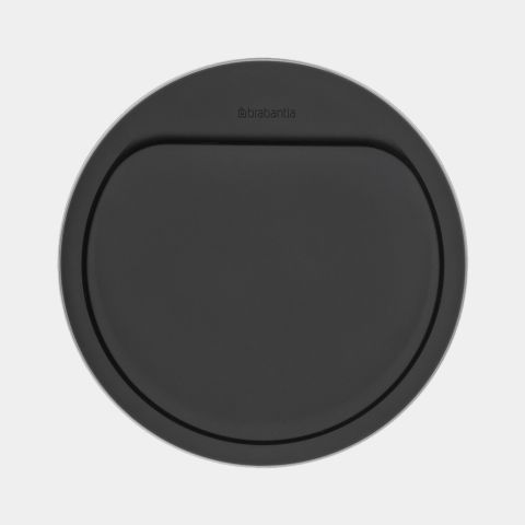 Lid Touch Bin New 20-30 litre - Matt Steel Fingerprint Proof