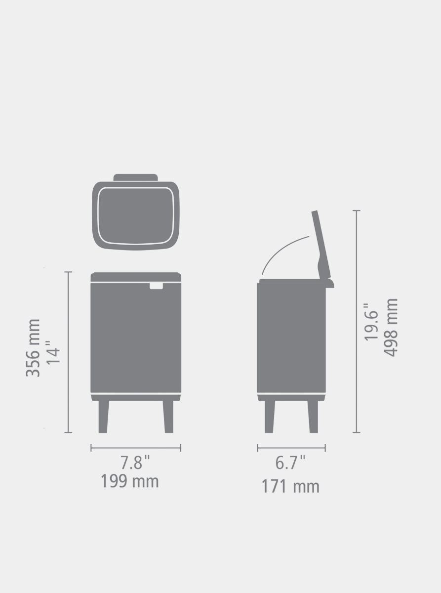 Bo Hi afvalemmer 4L - Soft Beige