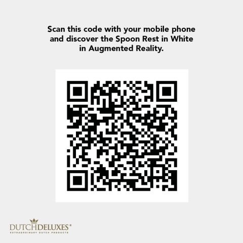 Assiette à Entrée / Repose-Cuillère, 4 Pièces Blanc