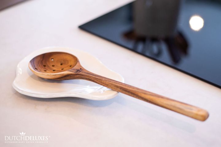Assiette à Entrée / Repose-Cuillère, 4 Pièces Blanc