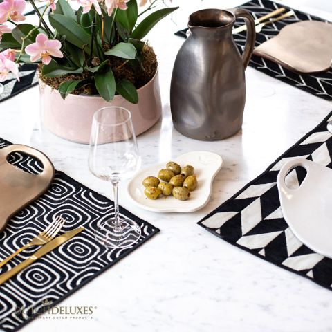 Assiette à Entrée / Repose-Cuillère, 4 Pièces Blanc