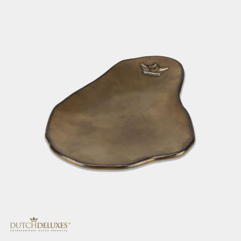 Plato para Aperitivos / Soporte para Cuchara, 4 piezas Platino Mate