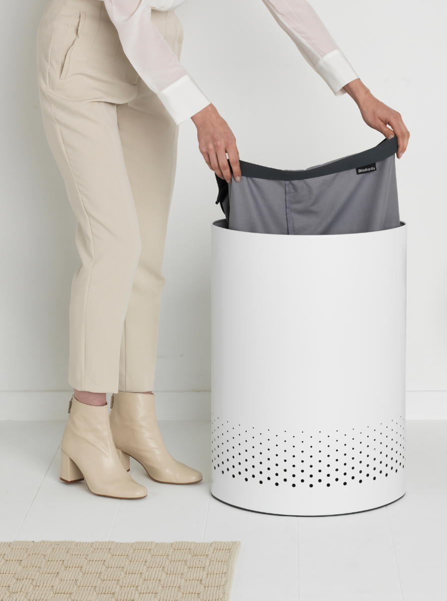 Selector Laundry Hamper 14.5 gallon (55 liter), Selector - White